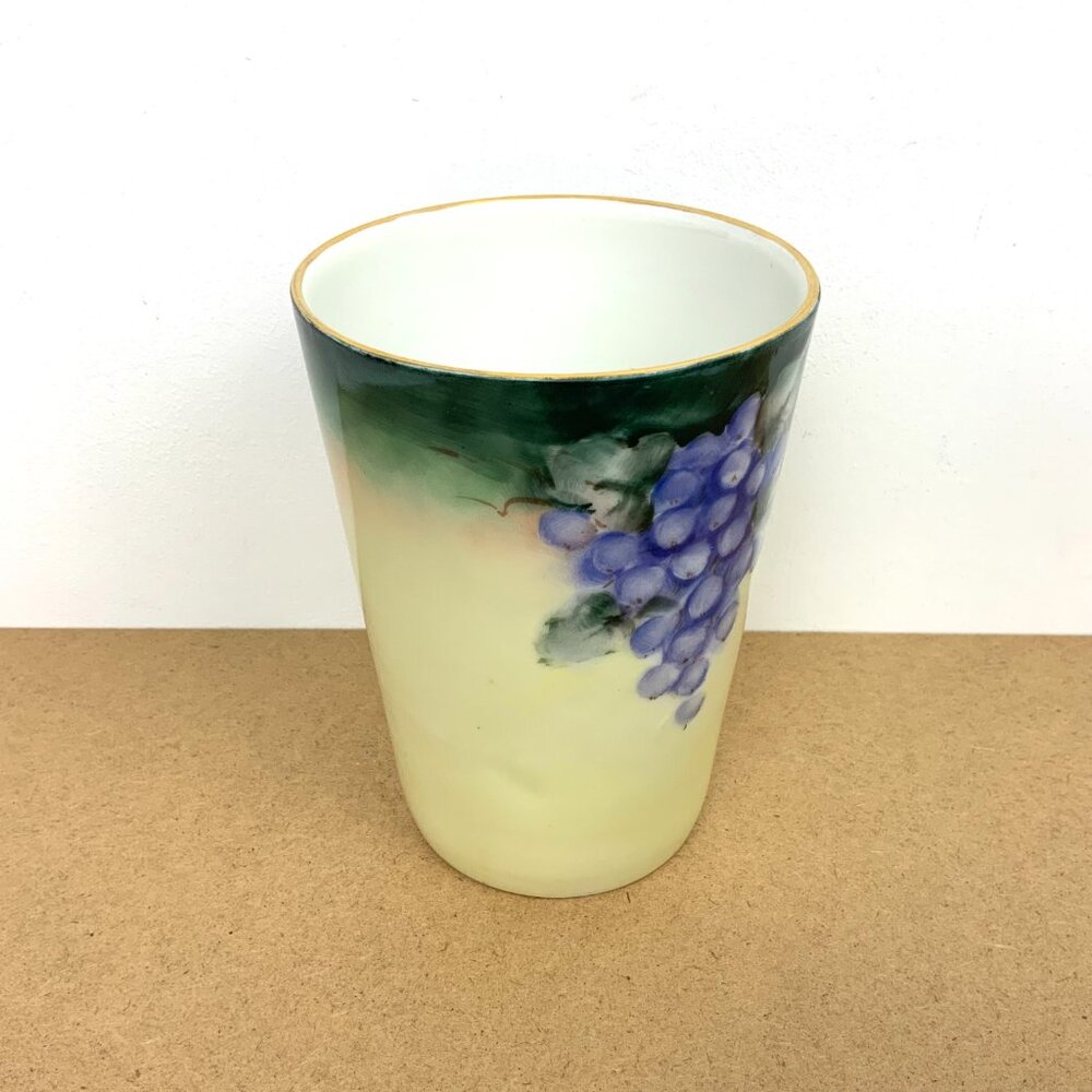 Vintage TK Czechoslovakia Hand Painted Porcelain Tumbler 4" Tall - Picture 15 of 16